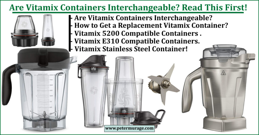 Are Vitamix Containers Interchangeable - Peter Murage